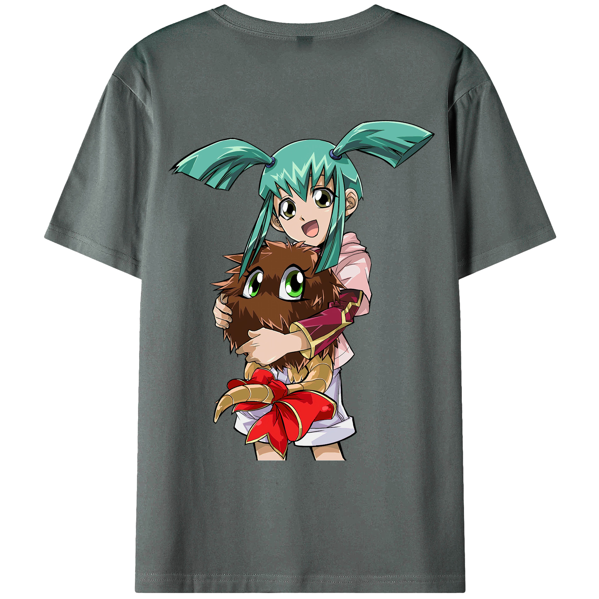 （画像用） 遊☆戯☆王 Yu-Gi-Oh! 綿100％ メンズ半袖Tシャツ（バックプリント） 通気性